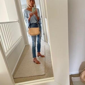 Coach pebbled leather cross body purse